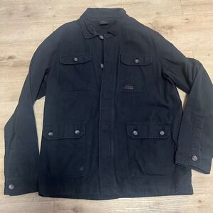 Oakley Utility Tactical Mens Shirt‎ Jacket Mens SZ L Black Button Up Military